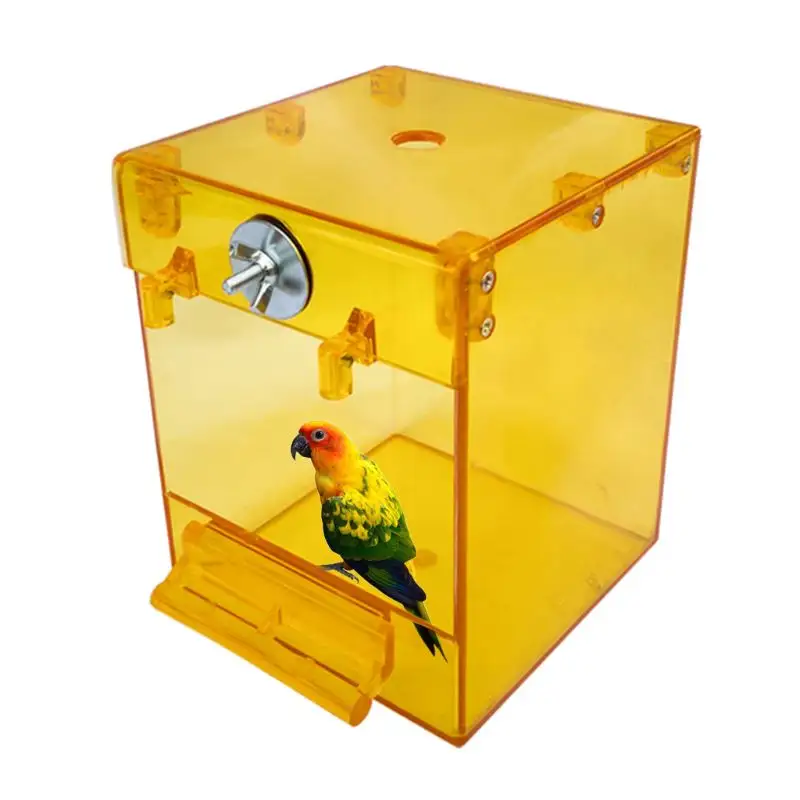External Bird Bath Transparent Square Basin