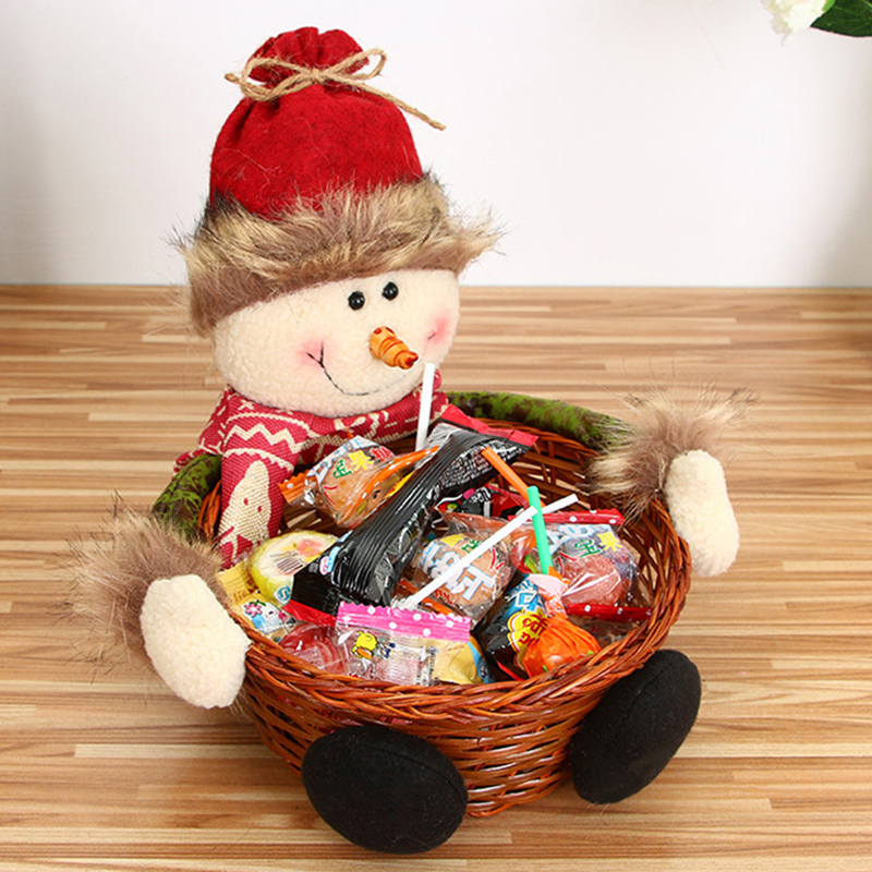 Snowman candy basket