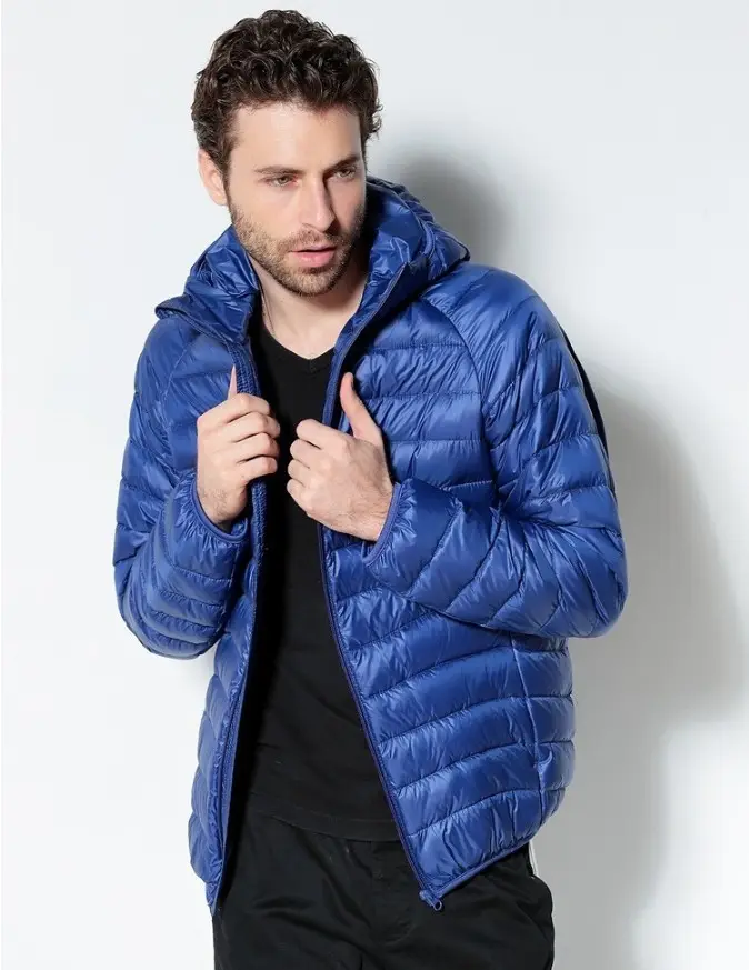 Men's Solid Color Hooded Striped Fashion Lightweight