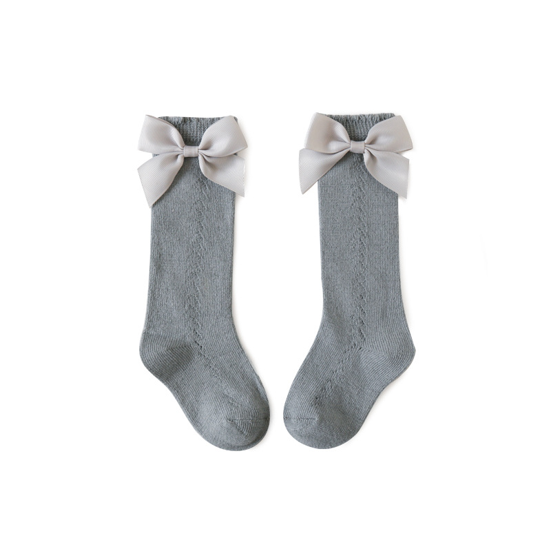 Title 5, Transfer Circle Hollow Mesh Bow Socks