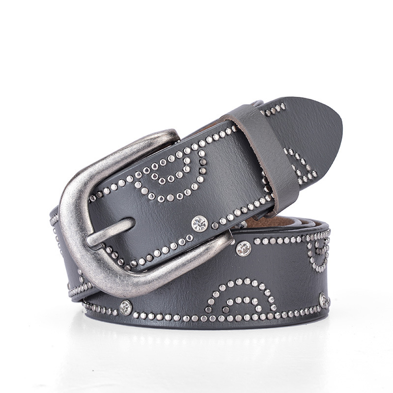 Title 10, Girly pants belt with rhinestone inlaid alloy p...