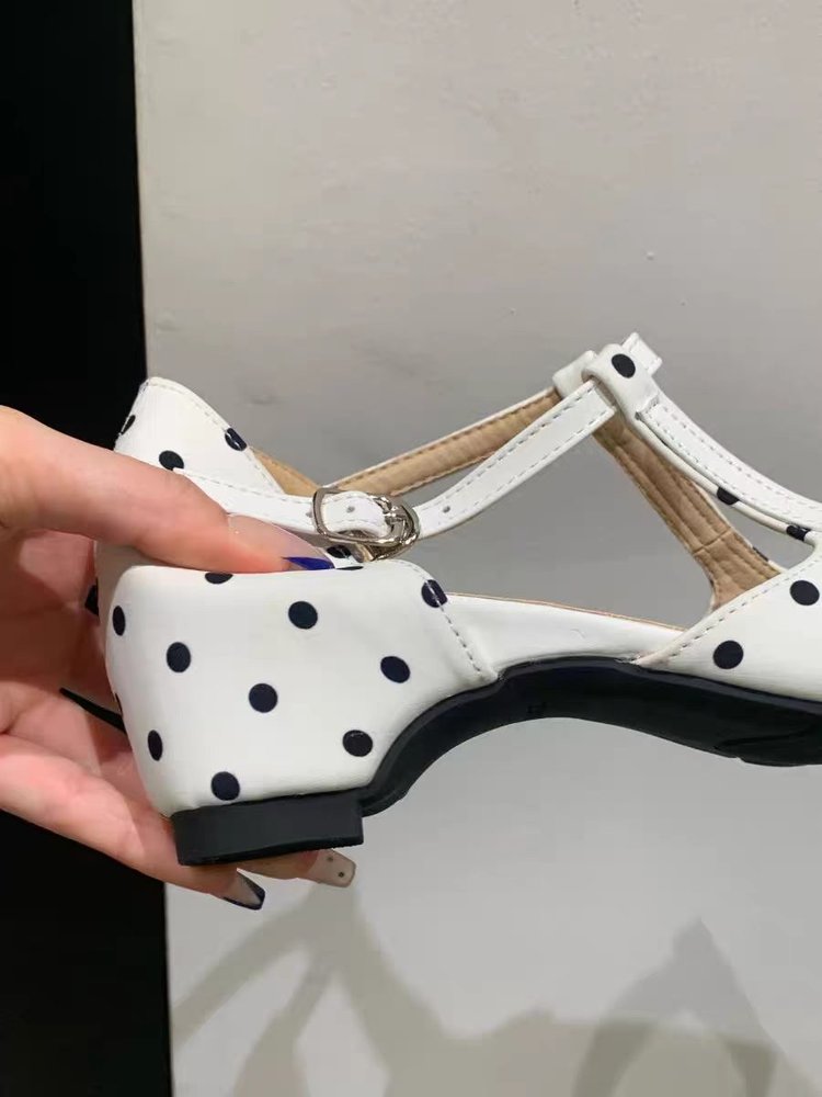 Polka Dot Mary Jane Sandals, picture 3 of 4