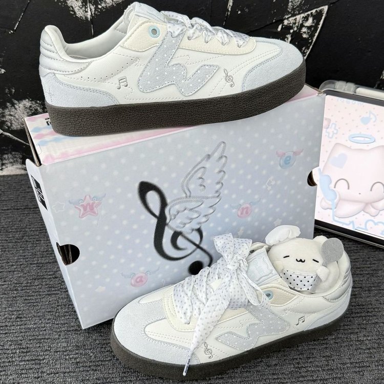 2026 Autumn New Small Musical Note Casual Skate Shoes, National Trend Trainer Sneakers For Men And Women Students
