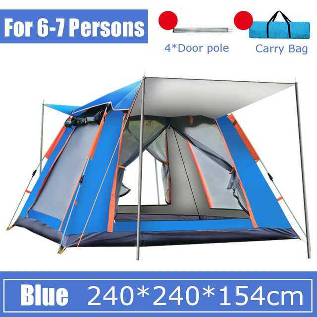 Tent Outdoor Full Automatic Speed Opening Beach Camping Tent Rainproof... 4