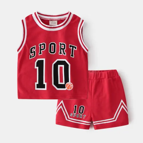 Children's Basketball Clothing Suits Baby Vest Suit Boys Sweatshirt