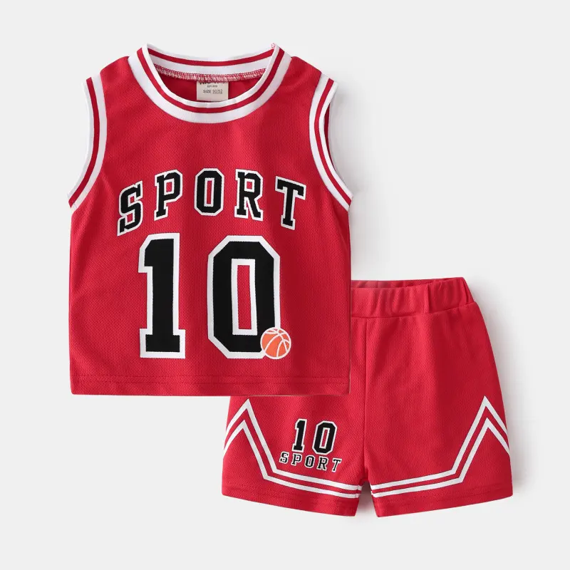 Children's Basketball Clothing Suits Baby Vest Suit Boys Sweatshirt