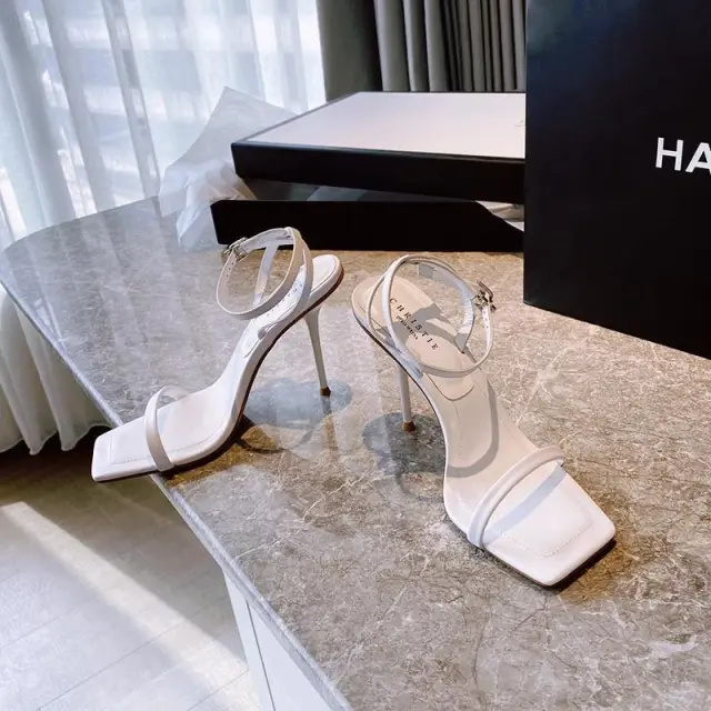 Stiletto High Heels White Soft Leather Fairy Style Not Tired Feet Red - Shop at LoveMi
