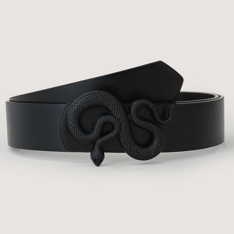 Title 1, Creative Animal Alloy Snake Buckle Retro Belt