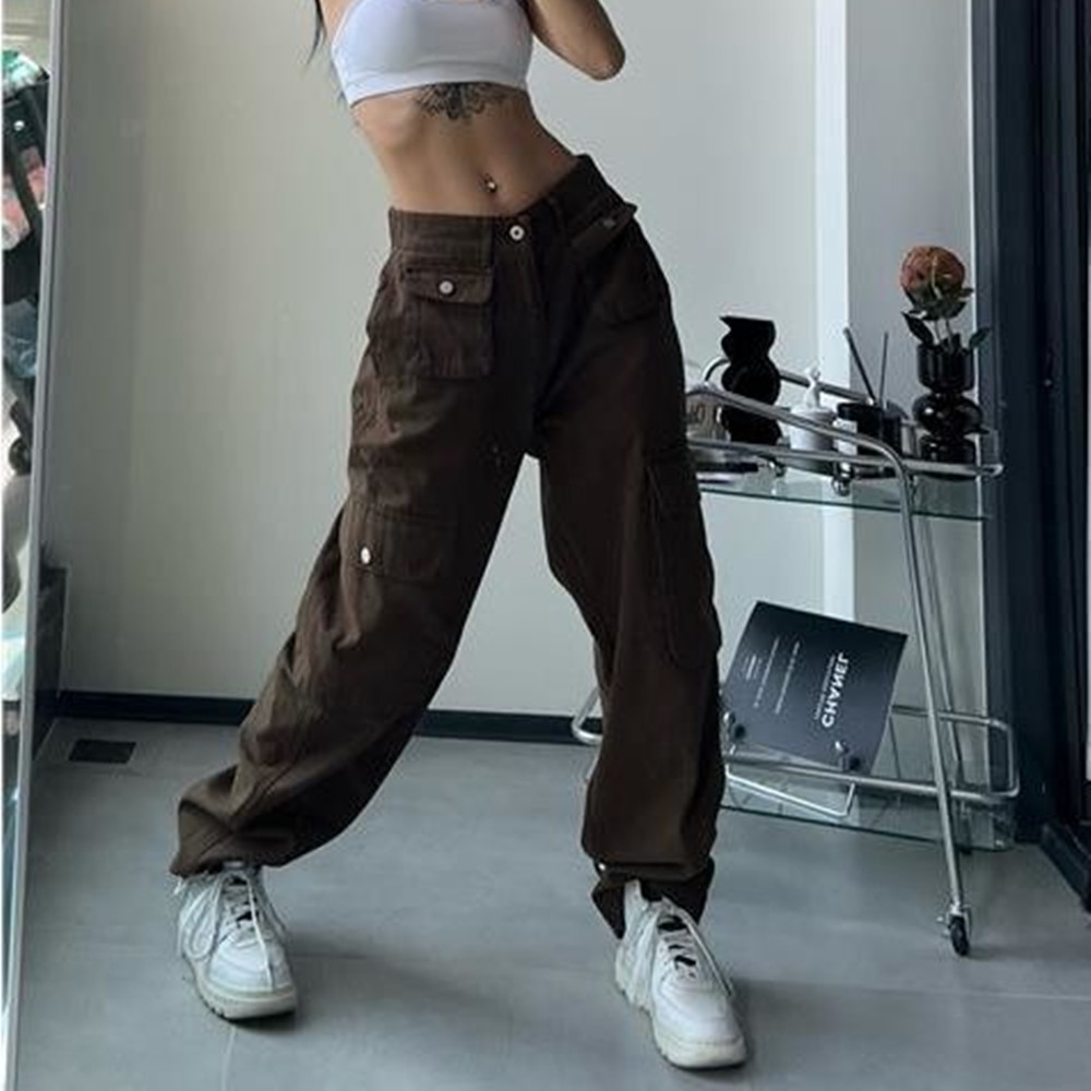 Women's Loose Retro High Waist Casual Pants