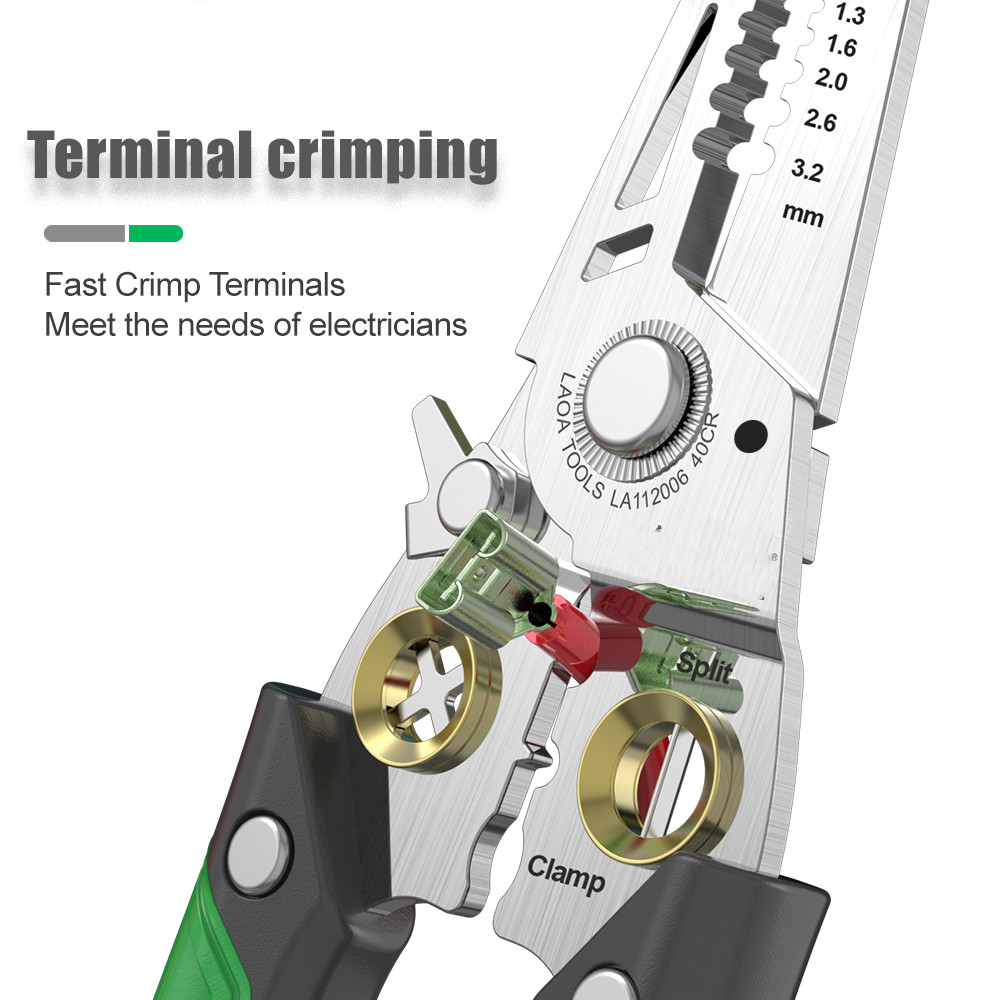Multifunctional Stainless Steel Wire Stripper 7 In 1 Optical Fiber — foto 4