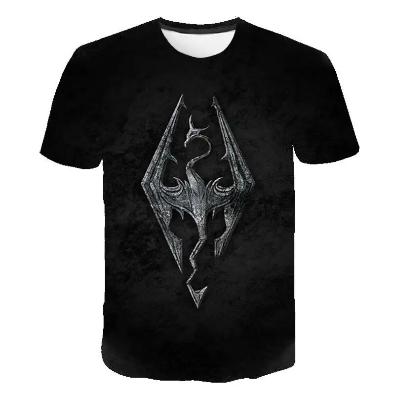 Simple And Creative Printing Short Sleeve