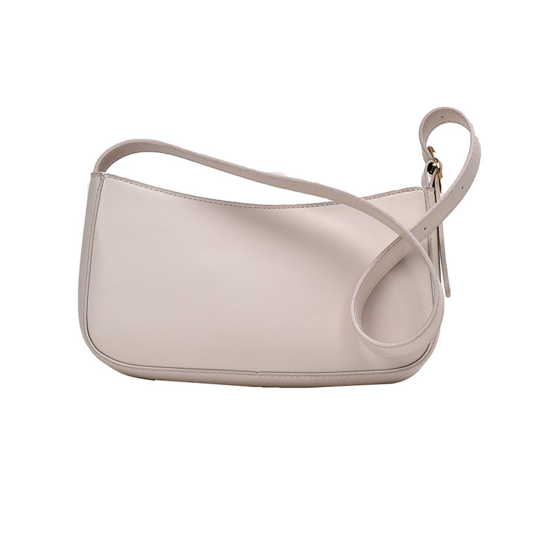 Wind Baguette Underarm Bag Design One shoulder Handbag White - Shop at LoveMi