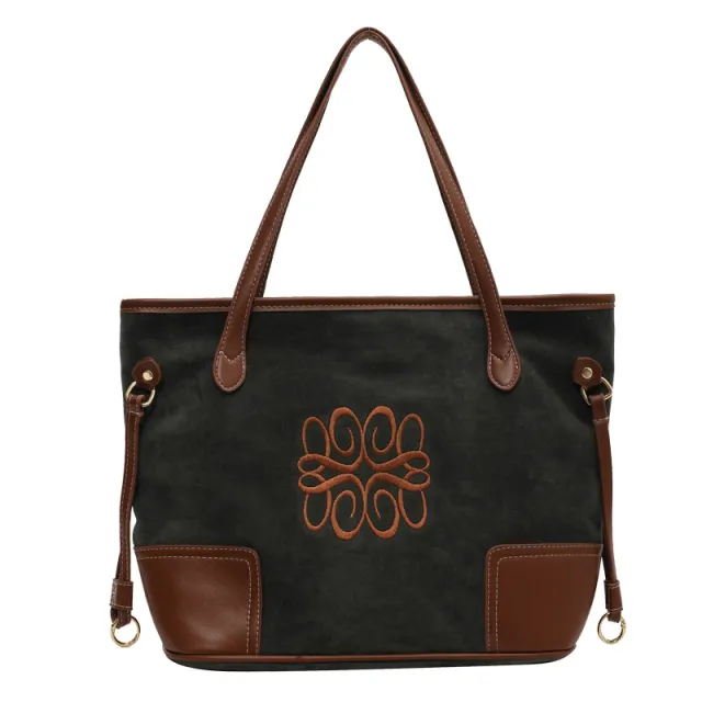 Autumn Casual One shoulder Large Capacity Messenger Tote Bag Blue - Shop at LoveMi
