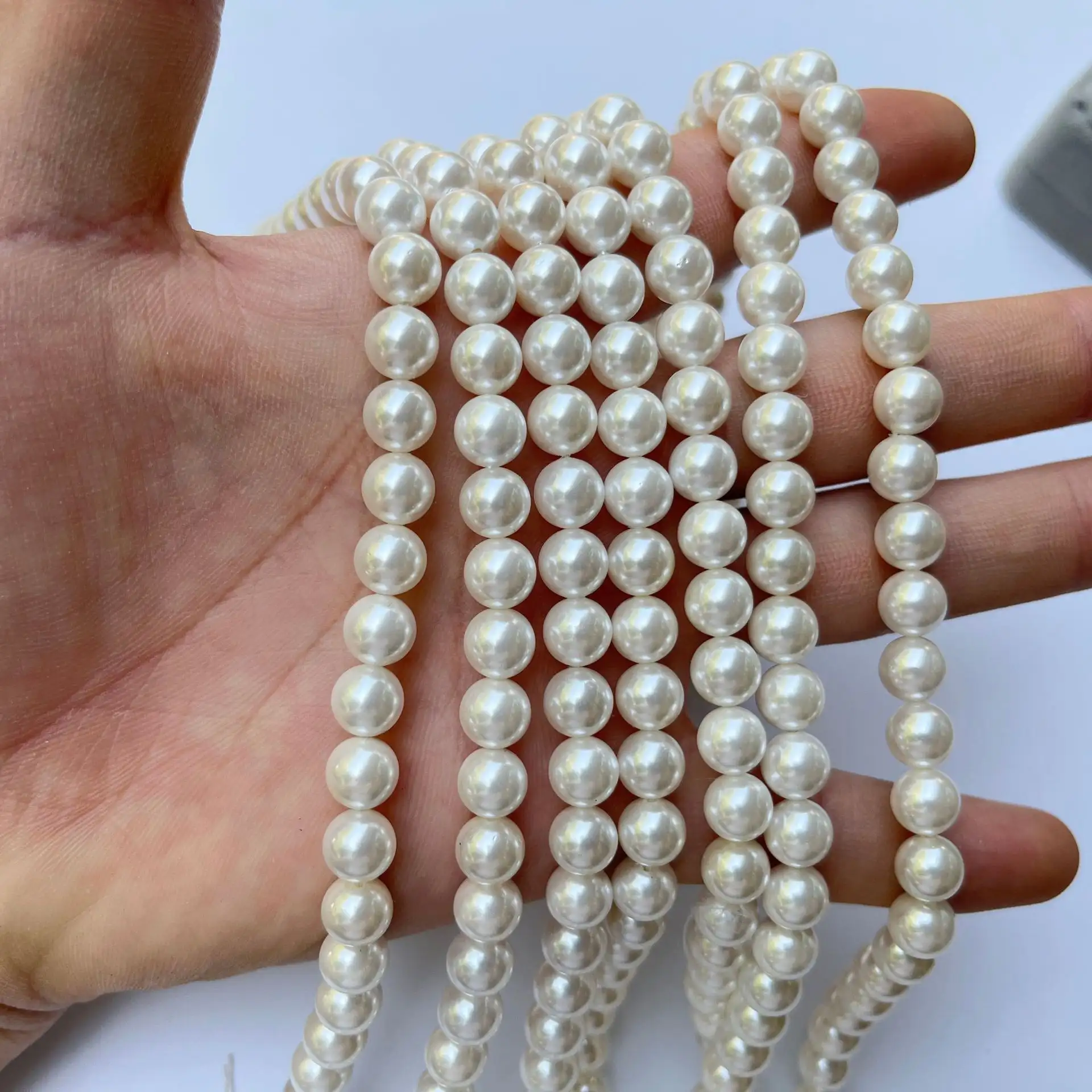 Natural Shell Pearl Necklace Loose Beads