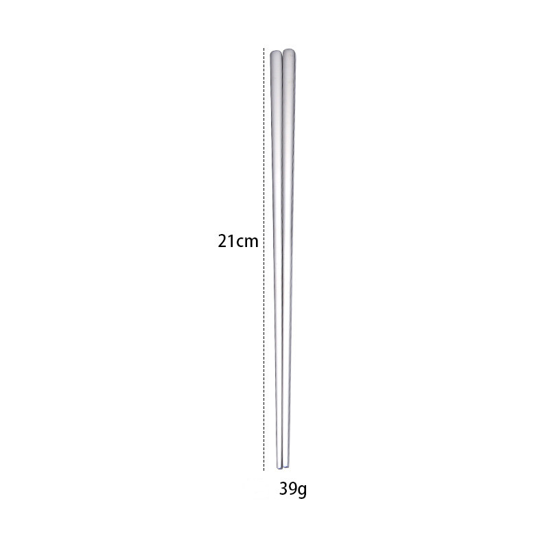 Title 4, Stainless steel chopsticks Korean style solid f...