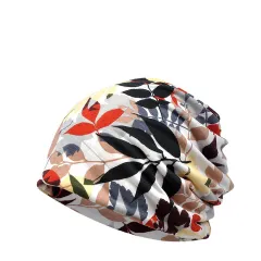 Fashionable Double Layered Scarf Hat - Khaki - View 1