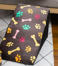 Pet Step Dog Ladder Bed Non-slip Stairs Removable And Washable Kitten Small Dog Bedside Sofa Pet Supplies - Grey Bone - View 1