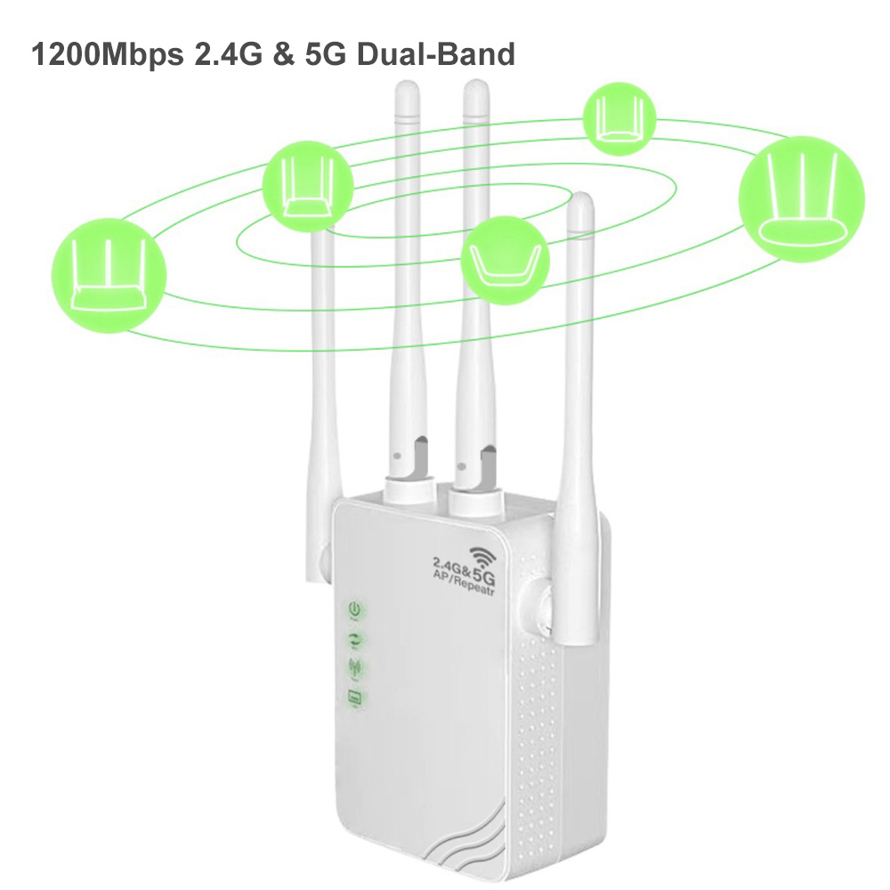 300Mbps 1200Mbps WiFi Repeater, 2.4GHz 2.4GHz&5GHz, Single-Band Dual-Band — image 7