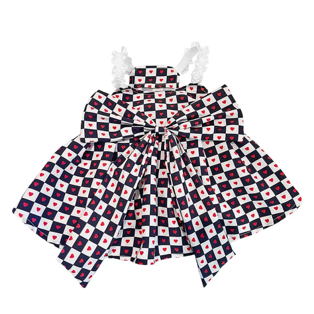 Bichon Chessboard Spring And Summer Pet Clothes Black And White Checkerboard - Shop at LoveMi