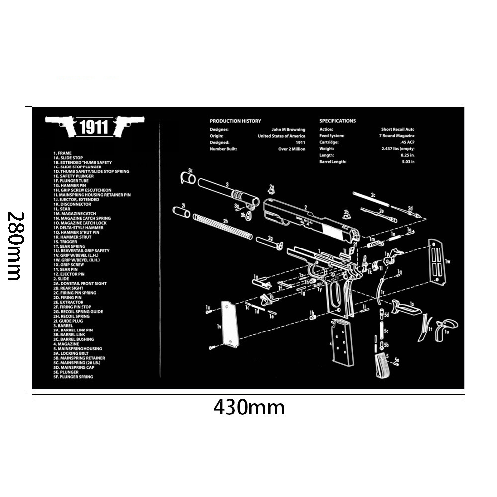 Title 2, Tapis de souris P220 P226 CZ 75 pour un contrôl...