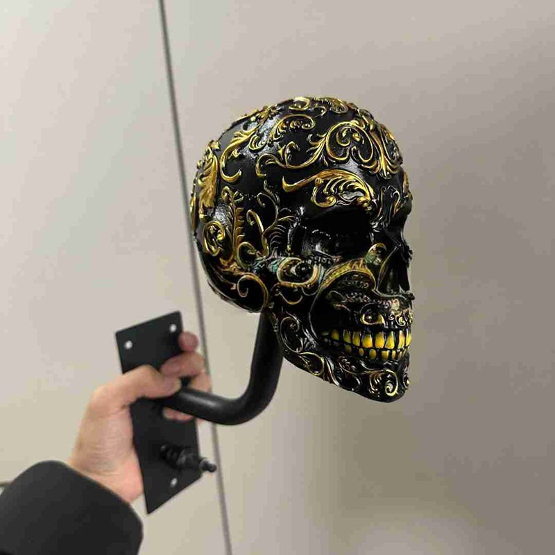 Motorcycle Helmet Holder Rack Wall Mount Hat Stand Display Rack Skull Rack 6