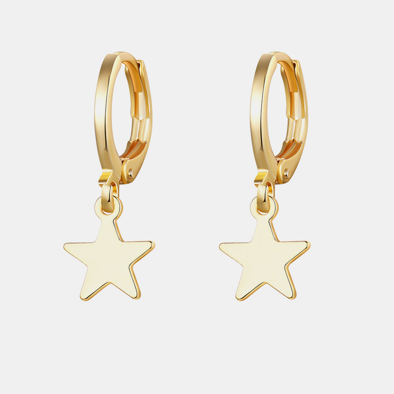 Diamond Geometric Ladies Devil's Eye Earrings