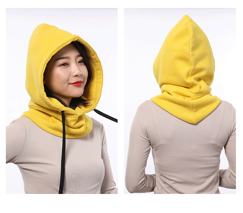Warm Ear Protection Hooded Bib Headgear