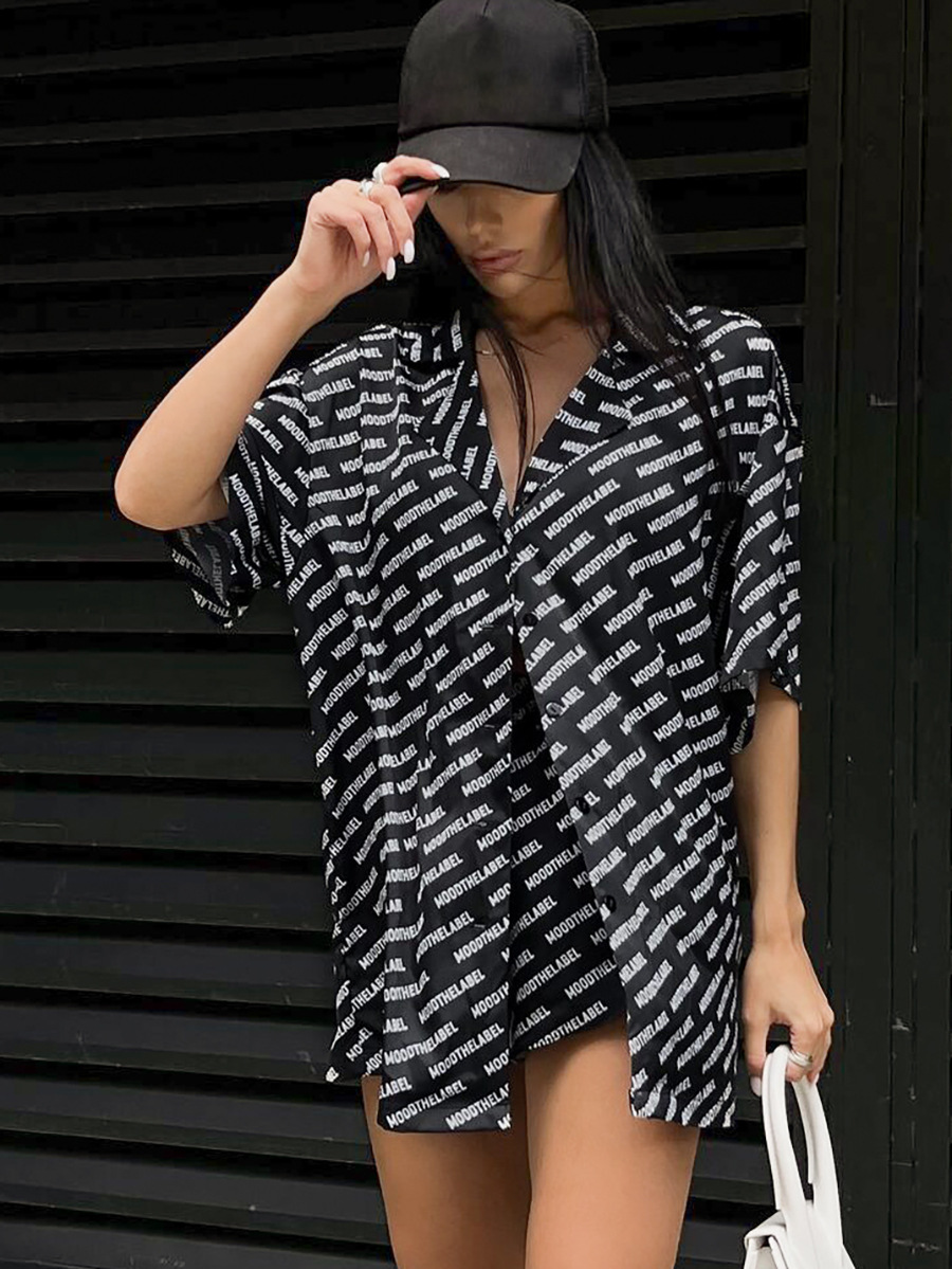 Title 4, Womens Fashion Casual Loose Printed Two-piece ...