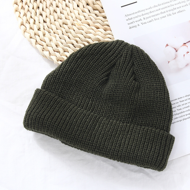 Trendy Dome Autumn And Winter Knitted Woolen Hat