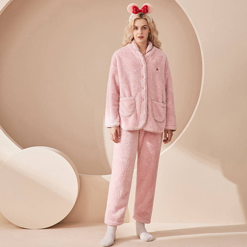 Living Suit Flannel Thickened Pajamas