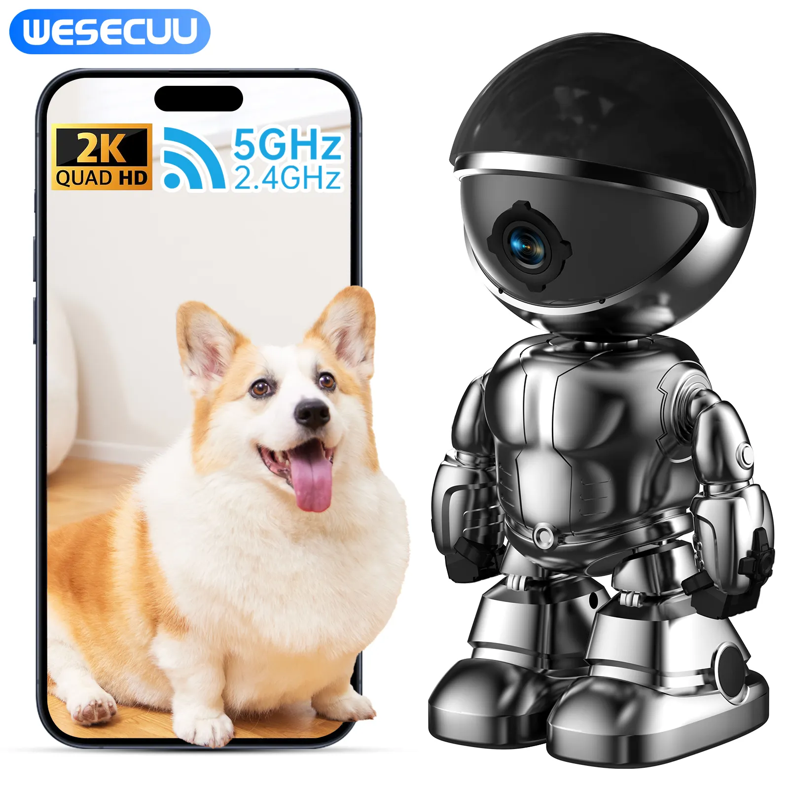 Smart Robot Camera 3MP IP WIFI Robert