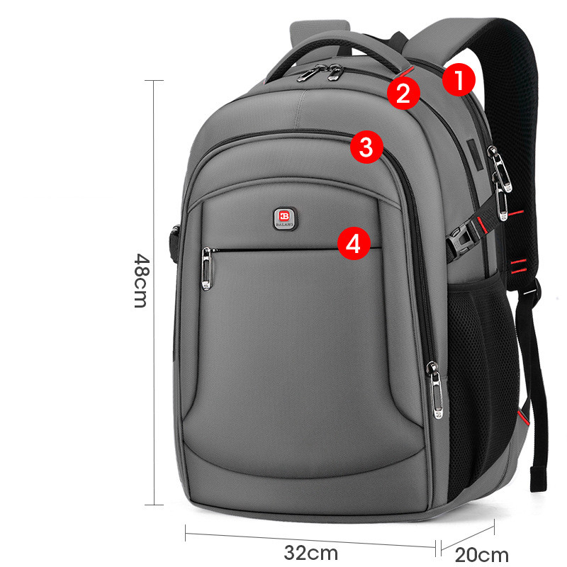 Casual Men's Laptop Bag Fashion Student School Bag - Image 11