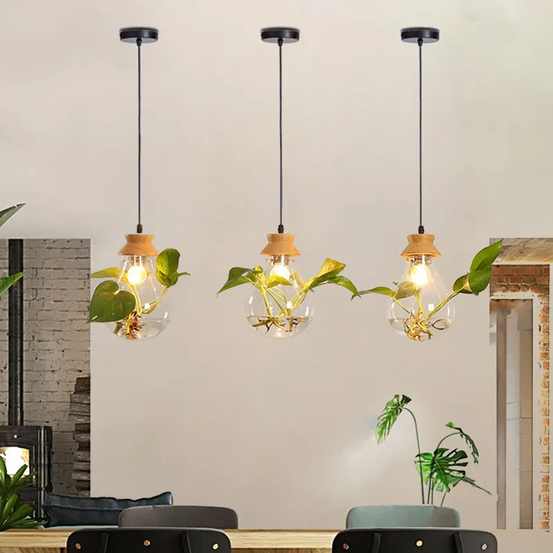 Bar Dining Room Glass Water Plant Aquarium Bedside Personality