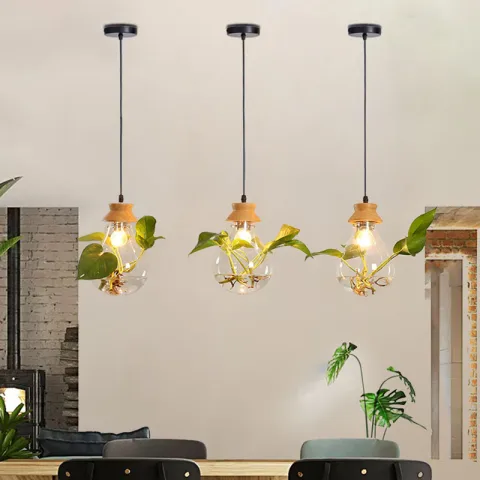 Bar Dining Room Glass Water Plant Aquarium Bedside Personality
