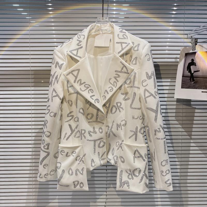 Heavy Industry Shiny Long-sleeved Suit Blazer