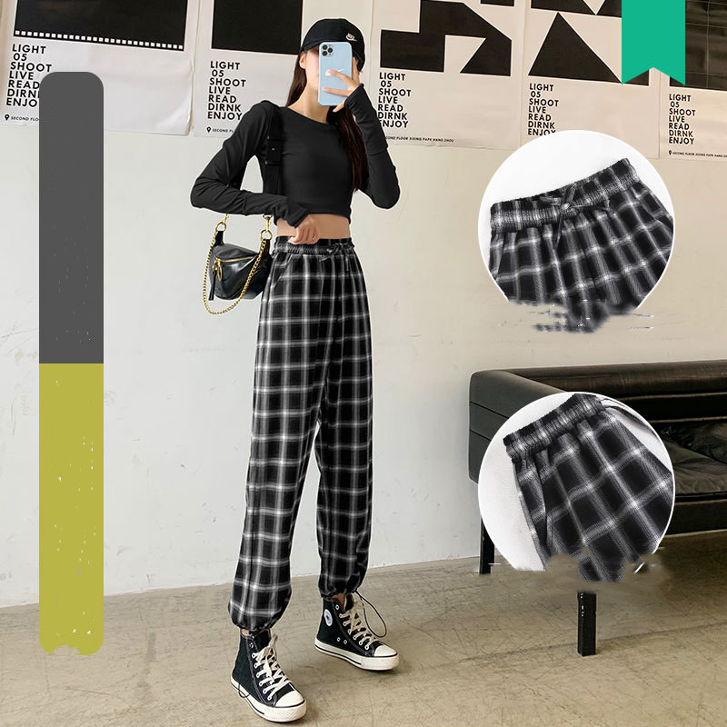 Loose Straight Cropped Wide leg Pants Style4 L - Shop at LoveMi