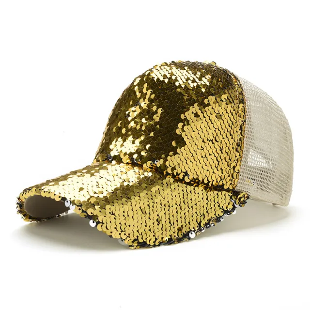 Flip Sequin Mesh Changes Color In Summer Gold - Shop at LoveMi