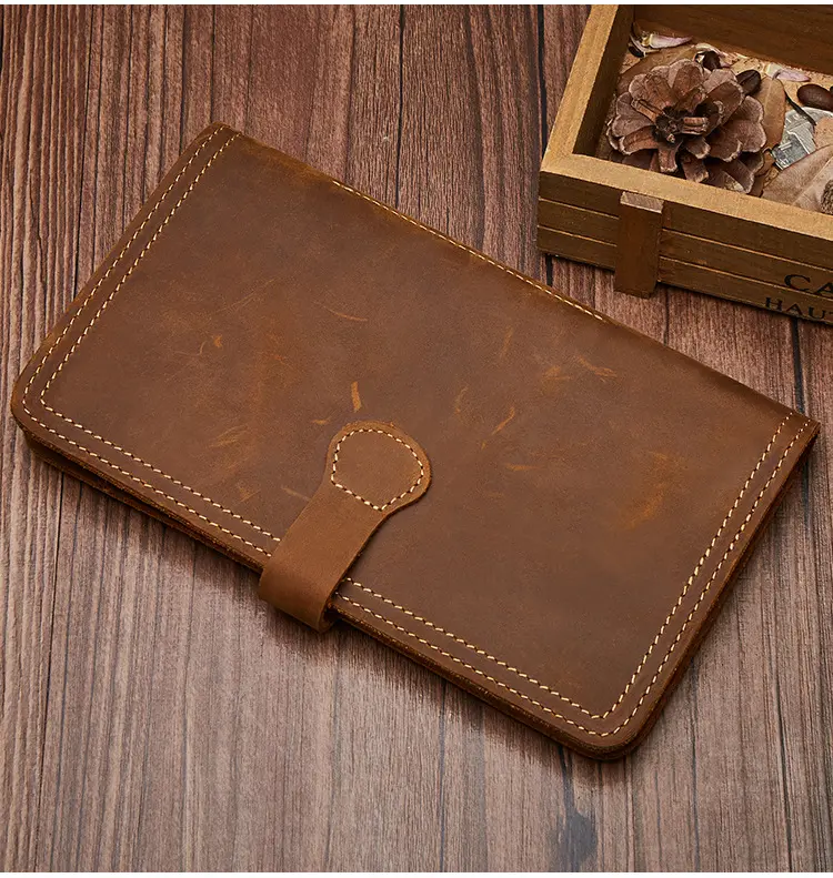 Cowhide Clutch Crazy Horse Leather