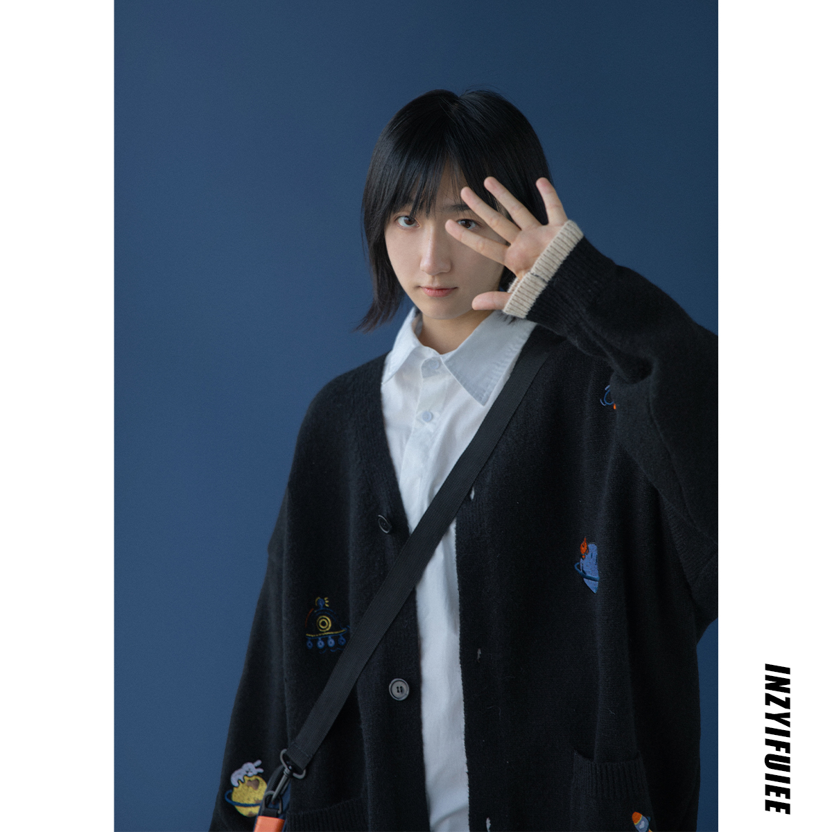 Women's Knitted Sweater Cardigan Jacket New Spring And Autumn All-match All-match Vintage Japanese Loose Lazy Style