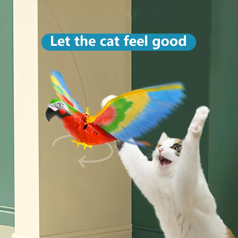 Simulation Bird Cat Interactive Pet Toys Hanging Eagle Flying Teasering Play Kitten Dog Toys Animals Cat Accessories Supplies – image 2