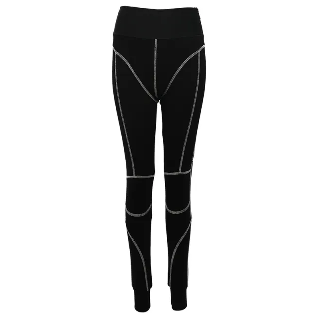 European And American Personality Line Hip lifting Casual Pants Women Black - Shop at LoveMi