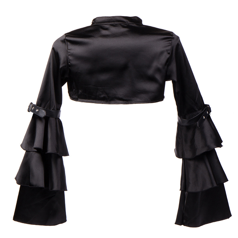 Slim-fit Dress Jacket Women's Long-sleeved Satin Shawl Vest