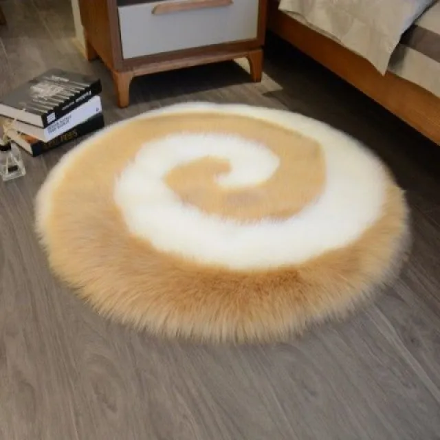 Light Luxury Style Cute Cartoon Plush Carpet Khaki - Shop at LoveMi