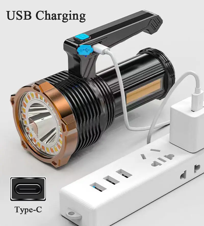 LED Torch USB Rechargeable COB Work Light