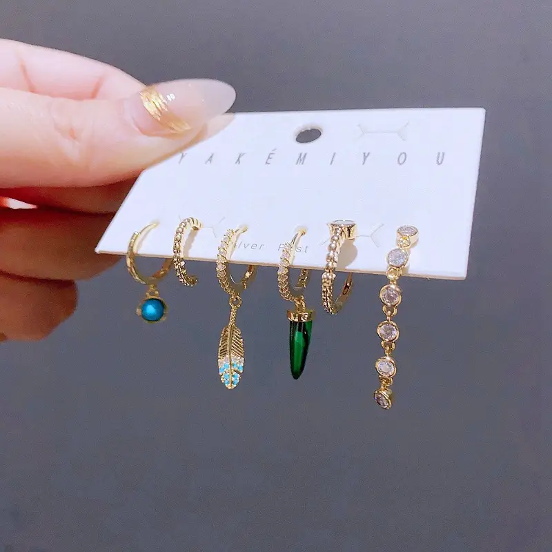 Women's Fashion Vintage Turquoise Earring Set