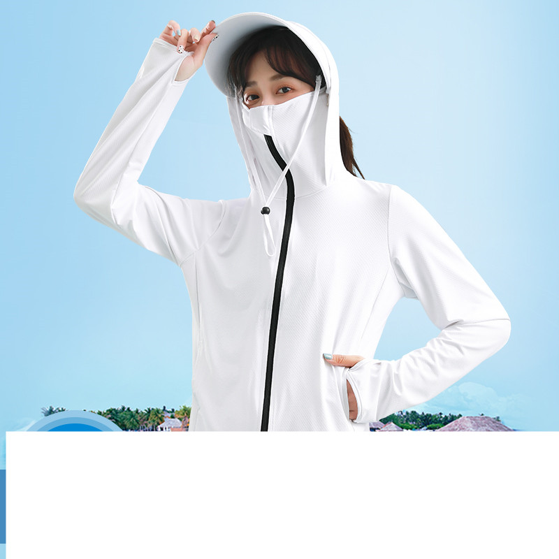 Outdoor Ice Silk Sunscreen Clothing Women's UV Protection Thin Coat