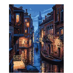 Landscape Flower Diy Digital Oil Painting - 40X50Cm Frameless Bag - View 1