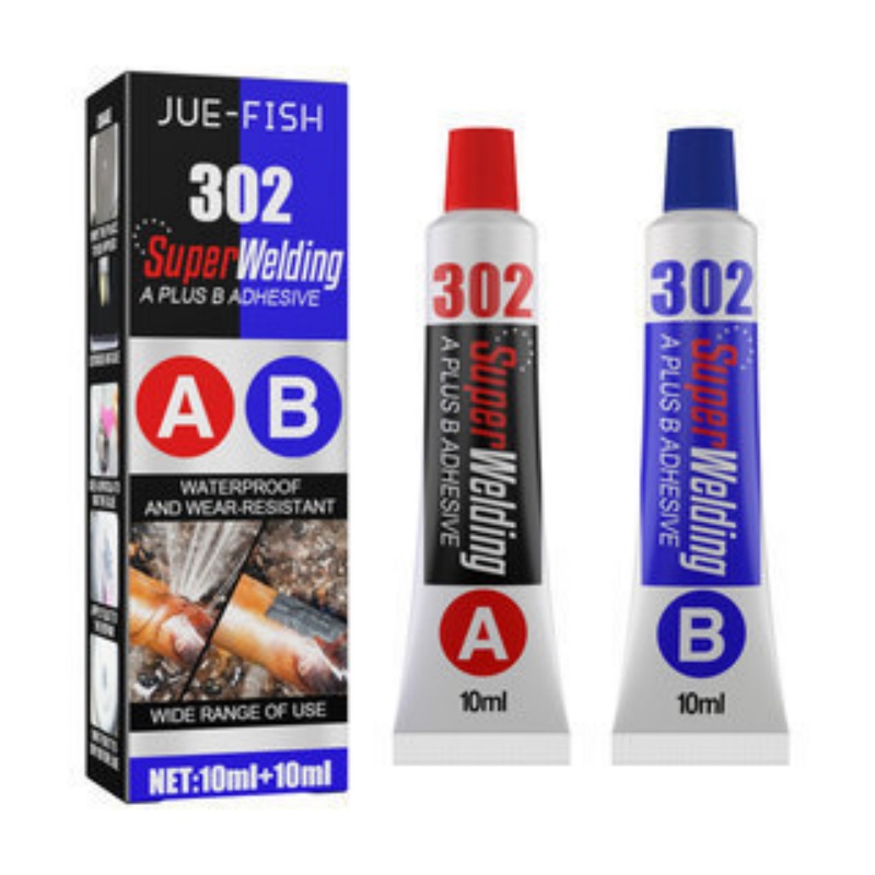 Jue-FishAB Cross-border Casting Adhesive, Metal Repair Agent, Welding Glue, Crack Filler, Leak Sealant, Quick-drying Repair Adhesive