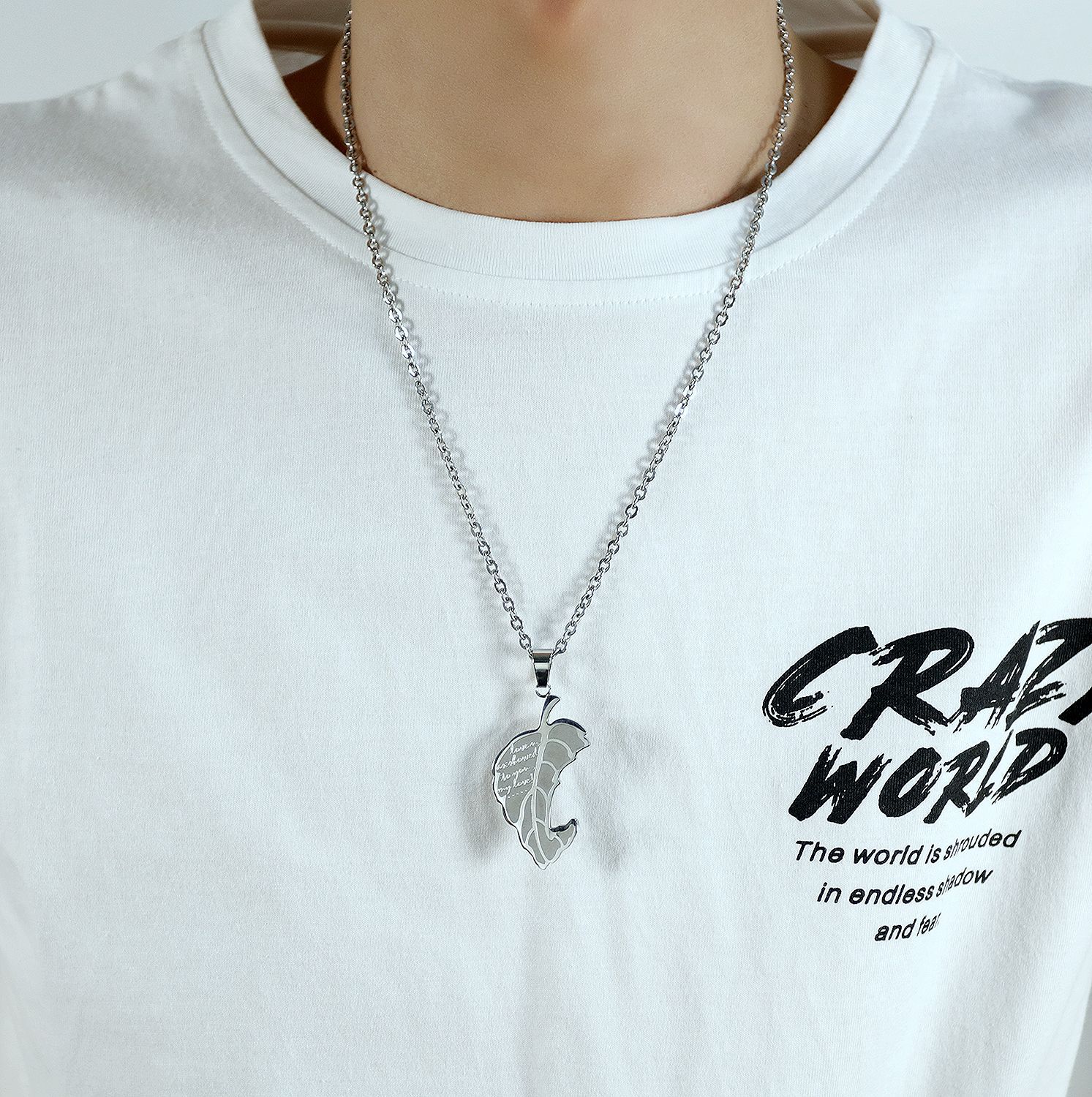 European And American Fashion Creative Personality New Stainless Steel Leaves