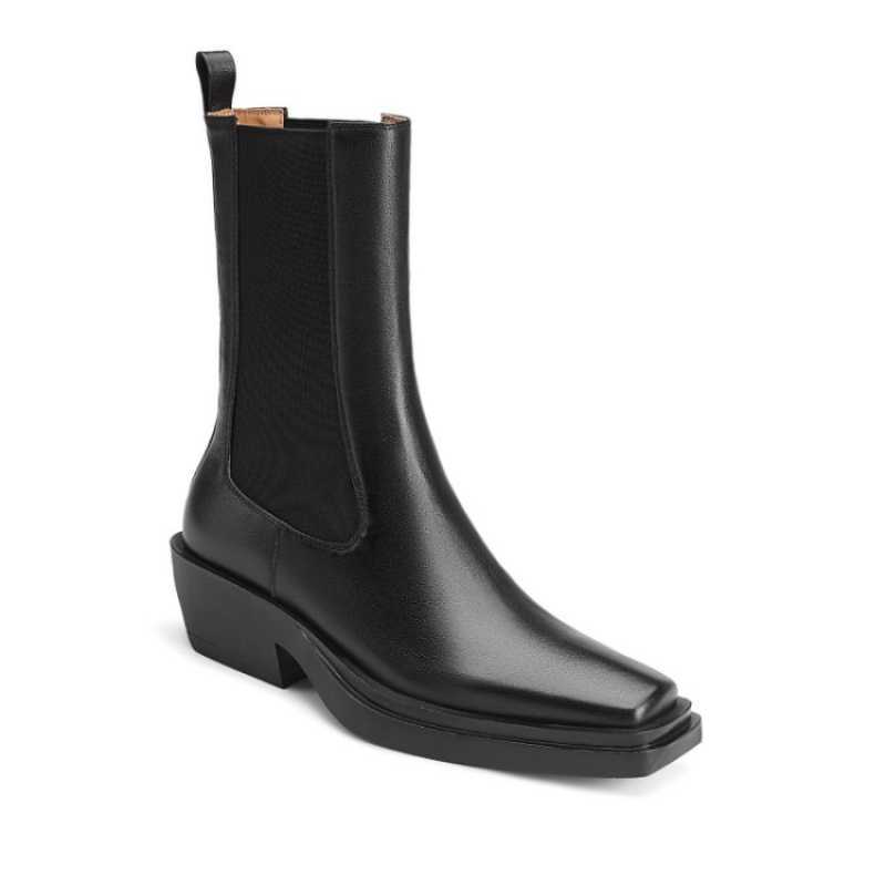 Autumn And Winter Women's Shoes Fashion Boots Net Red Soft Leather